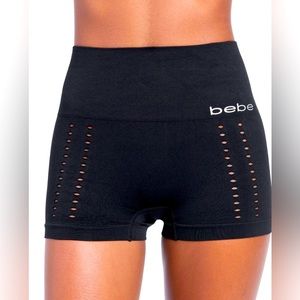 BEBE bebe Womens Tag Free Tummy Control Seamless Shapewear Boyshorts 1X